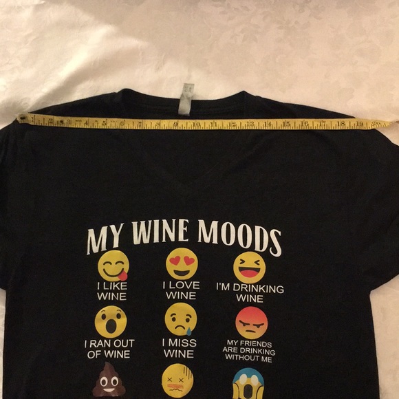 My Wine Moods, Funny T-Shirt, Size Medium. - Picture 7 of 8